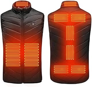 Yuner Warm Heated Vest For Men And Women,8 Zone Heated Jacket Usb Electric Heated Body Warmer, Heated Jacket For Men/Women,Washable Heated Gillette Heated Garment With 3 Layer Heat Setting