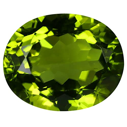 Péridot vert taillé en ovale 4.15 ct, la pierre idéale pour sublimer vos bijoux de soirée d'été
