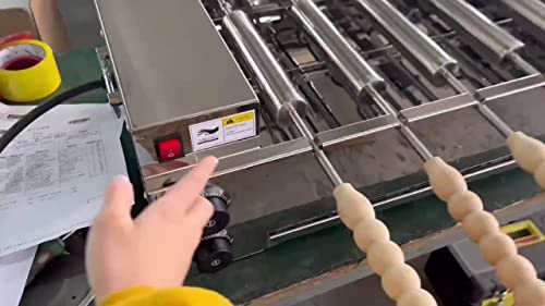 Koalalko Commercial Electric Chimney Cake Oven with 8 Pcs Roller, Hungarian Kurtos Kalacs Cake Pop Roller Machine, Ice Cream Cone Grill Maker, Perfect for Restaurant Home Kitchen Snack Bar, 6000W