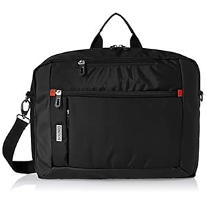 Amazon Brand – Solimo 3 in 1 Messenger Bag-Black