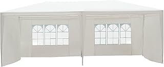 Outsunny 6 x 3 m Party Tent Gazebo Marquee Outdoor Patio Canopy Shelter with Windows and Side Panels White