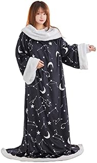 MEOWCOS Wearable Blanket with Sleeves Double-Sided Super Warm Fleece Blanket Throw Sofa TV Blanket with Sleeves Gift for Her Christmas Gifts for Women