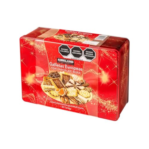 Kirkland Signature European Cookies with Belgian Chocolate - 1.4kg, (Pack of 1)