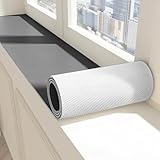 Fensterbank Abdeckung Pad, Fensterbankschutz, Verschleißfest und Alterungsbeständig, rutschfeste Unterseite, Zuschneidbar, Leicht Reinigen(Gray,100x25CM)