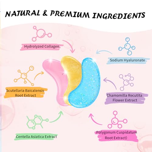 Onespring Eye Masks (24 Pairs), Caffeine, 24K Gold and 1% Retinol Under Eye Patches for Puffy Eyes, Dark Circles & Fine Lines, Eye Gels Pads for Refreshing and Revitalizing - Under Eye Skin Care - Image 5