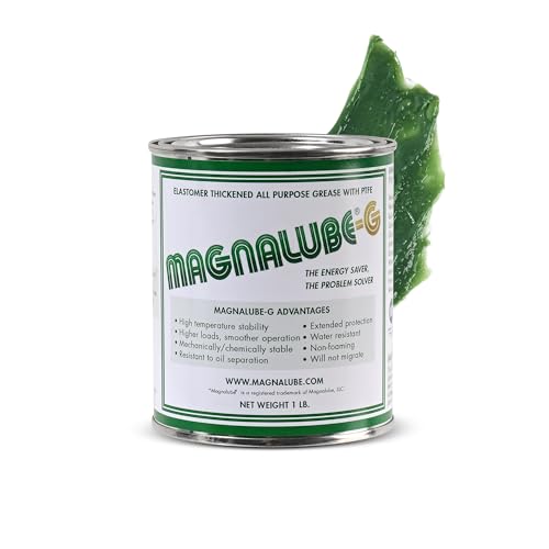 Magnalube-G General All Purpose Grease - Waterproof, Corrosion Resistant PTFE Lubricant. 1lb Multi-Purpose Grease Can for Mechanics and Heavy Duty Use