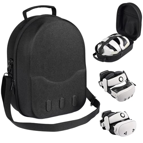 Funda rígida Meta Quest 3 de alta densidad y acabados premium sin pelusas