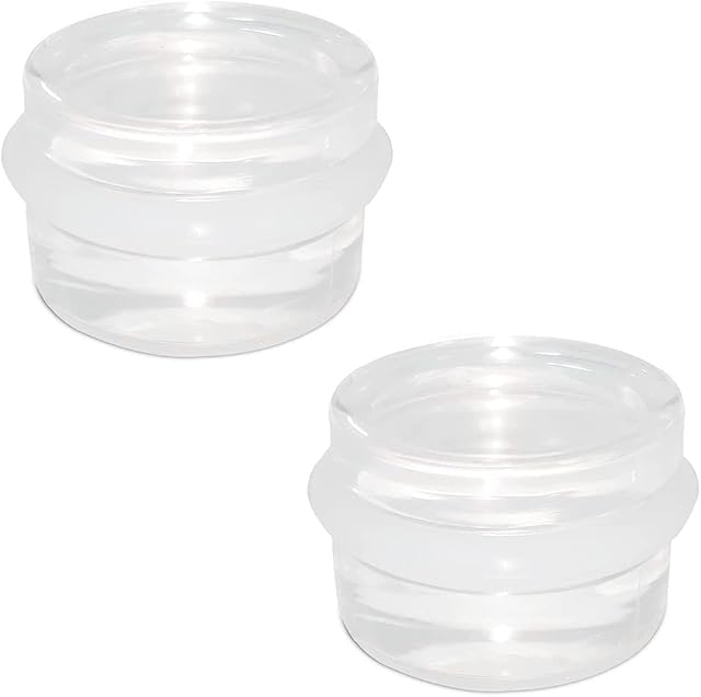 2 Pcs Clear Acrylic Door Stops with Adhesive Back Anti Slip Door Stop Invisible Doorstops Transparent Floor Door Stoppers for Bathroom Bedroom Kitchen Offices