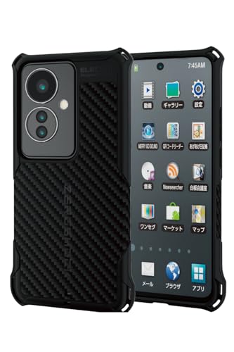 OPPO Reno9 A ブラック エレコムゼロショックケース、箱付き エレコム