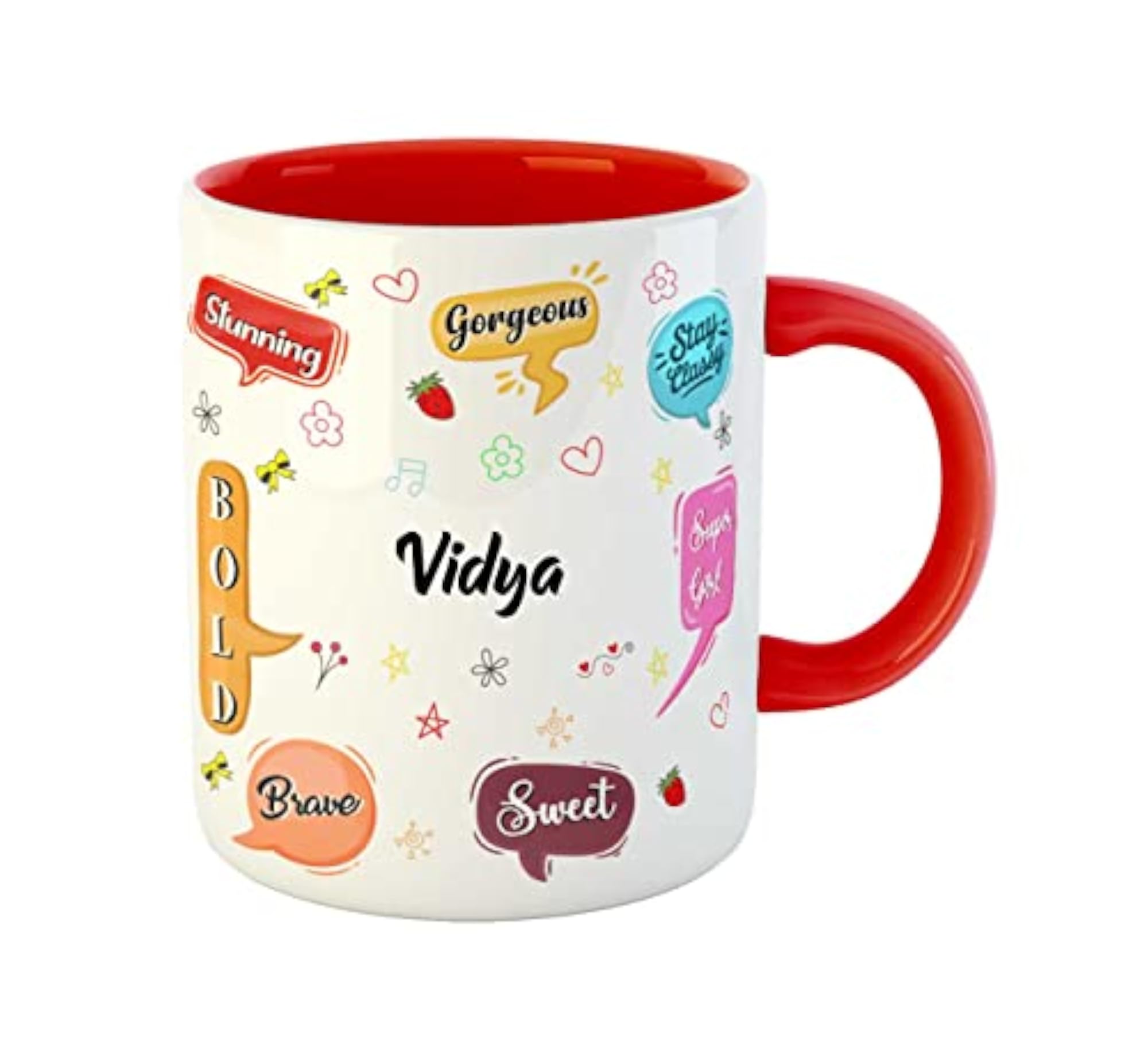 Personalised Vidya Coffee Mug for Happy Birthday