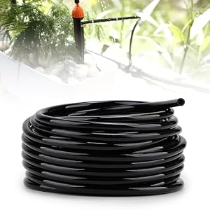 EFUTURETIME 4mm Tropfschlauch Bewässerungsschlauch 10m