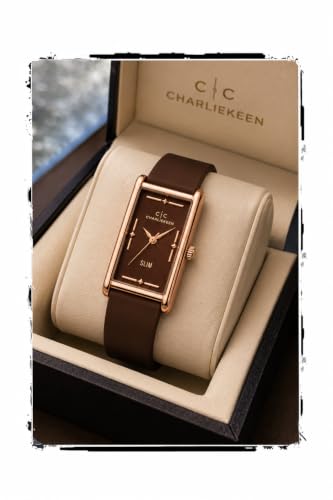 Image of CHARLIEKEEN Slim Rectangular Mens Analog Watch