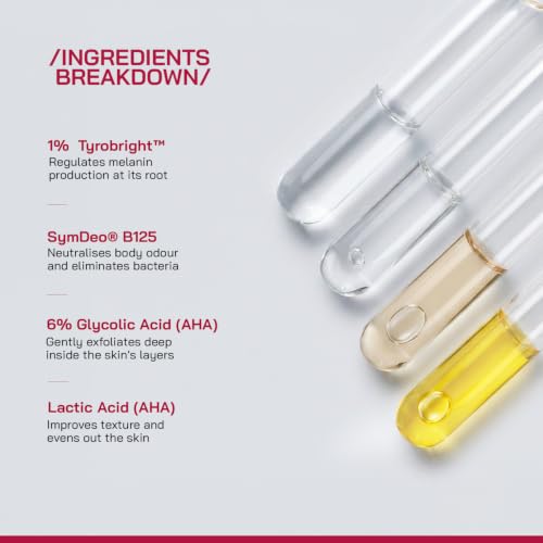 Image of /PHD / 6% AHA Underarm Roll-On Deodorant | Reduces Underarm Pigmentation & Body Odor | Brightens Dark Underarms for Even Skin Tone | Fragrance-Free | 50 ml