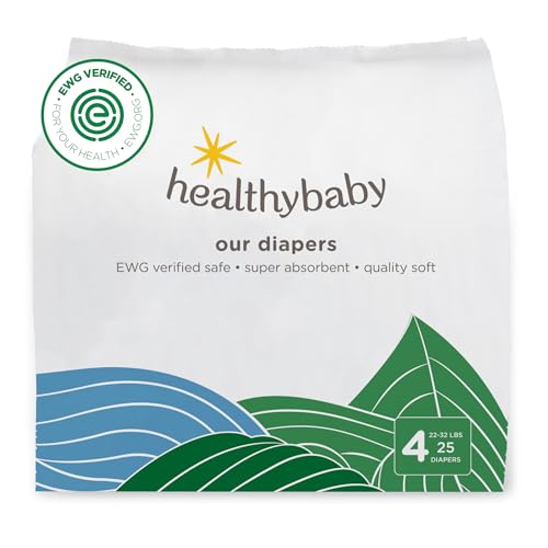 Image of Our Diapers | EWG Verified Safe & Plant-Based Diapers | Leak Protection | Soft Organic Cotton Shell | Chlorine-Free Diaper for Sensitive Skin | Size 4 (22-32 lbs) 36 Count