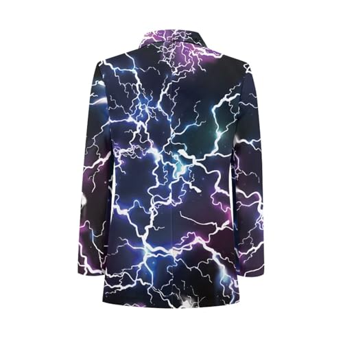 Binienty Casual Men's Grapihc Blazer One Button Long Sleeve Lightweight Suit Jackets Slim Fit Sports Coats with Pockets2
