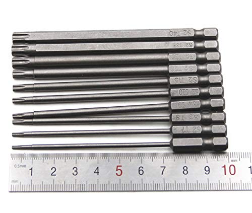 Image of aiyun 11 Pack Star Security Screwdriver Bit Set Shark Vacuum (100mm Length)