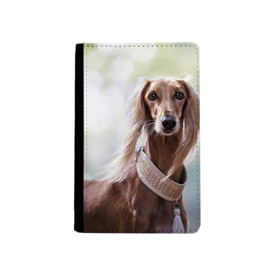 Porte-passeport cou motif chien classique 9.4x14.7cm pochette voyage multicolor