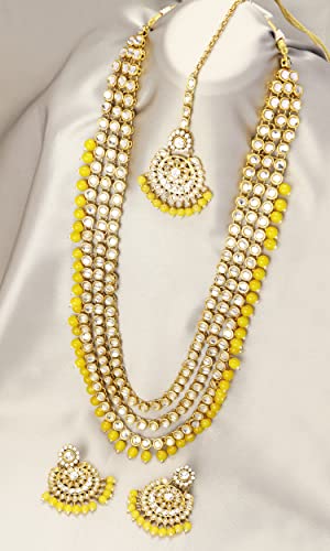 Image of Peora Ethnic Traditional Kundan Bridal Jewelry Set Gift for Women