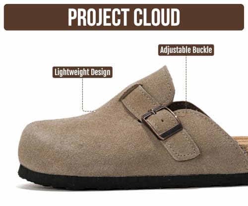 Image of Project Cloud Kids 100% Genuine Leather Non Slip Clogs with Cork Footbed