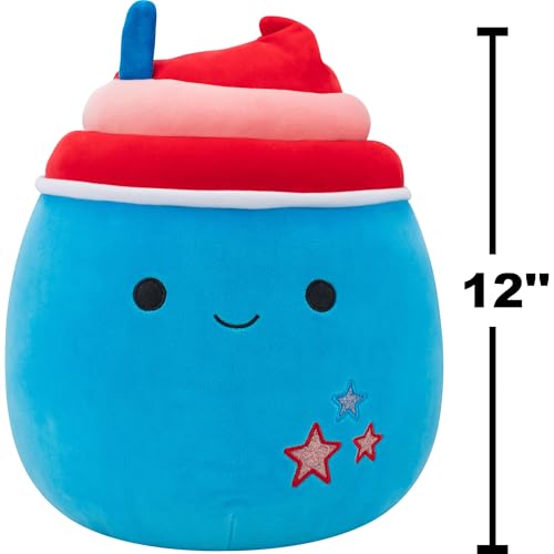 Squishmallows Original 12in Izaak the Blue Slushy with Star Embroidery – Official Jazwares Plush (Medium-Sized) by Squishmallows - Used condition - Image 4