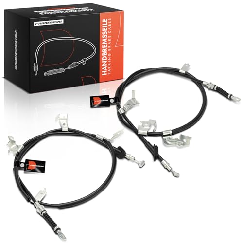 Image of Frankberg 2X Handbrake Cable Rear Left Right Compatible with SX4 EY G.Y 1.5L-2.0L 2006-2024 SX4 Saloon G.Y RW 1.6L 2007-2024 Replace# 5440280J10