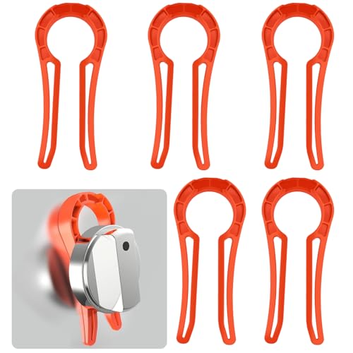 Stove Locks Child Safety, 5 Pack Stove Knob Locks with Universal Size, Clear View Stove Knobs Locks for Kids and Pets Proof