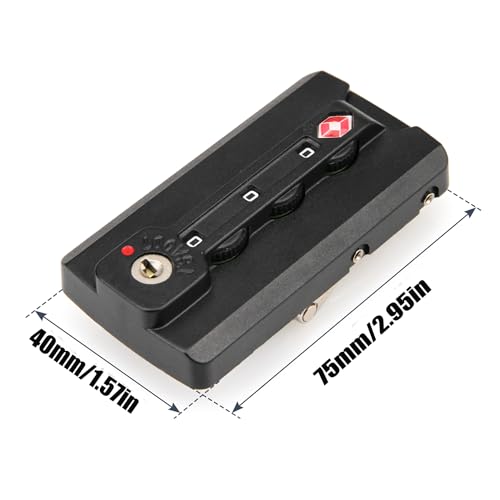 Zoofen Pacote com 2 cadeados de bagagem aprovados pela TSA para bagagem, trava de viagem, cadeado de