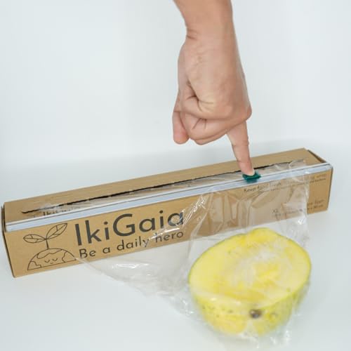 100% Compostable Plastic Wrap Dispenser With Cutter - Ikigaia -