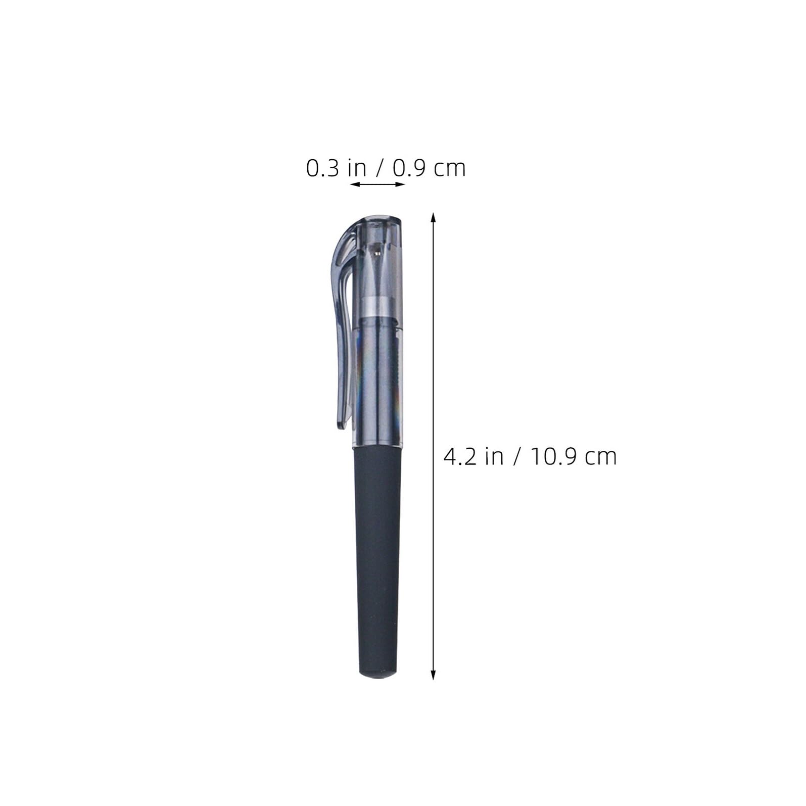 SECFOU Lot de 50 Stylos à Encre Gel Noire Stylo à Pointe Fine 0,5 Mm Format Court Capuchon Bureau et Voyage