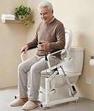 150 KG Elektrische Toilettenerhöhung mit Höhenverstellbar, Elektrische Toilettensitzerhöhung mit Fernbedienung & Armlehnen, Aufstehhilfe Toilette für Senioren & Menschen mit Eingeschränkter Mobilität