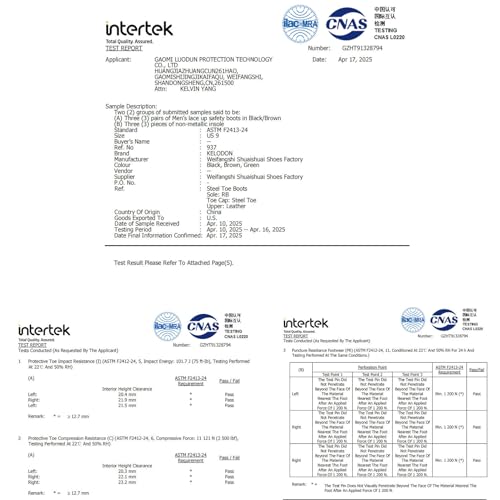 KELODON Waterproof Steel Toe Boots For Men-6 Inch Comfortable Mens Safety Work Boots Indestructible Steel Toe Shoes Lightweight Non Slip Puncture Resistant Industrial Construction Boot4