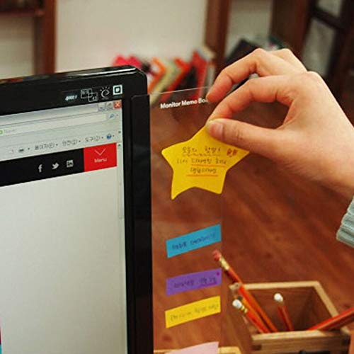 2 Pack Monitor Memo Board,Notepad Message Board,Computer Screen Sticker, Computer Monitor Side Panel,Monitor Message Board Side Panel #TOP6