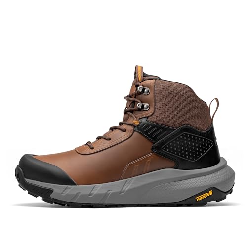 Image of NORTIV 8 Men's Waterproof Military Tactical Work Boots Leather Motorcycle Combat Lightweight Non-Slip Hiking Boots for Men VaporGuard