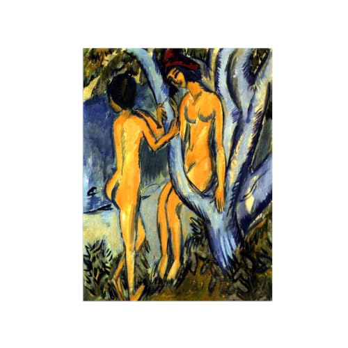 Toile murale Woman by Tree grand tableau 90x70cm pour habiller un mur blanc