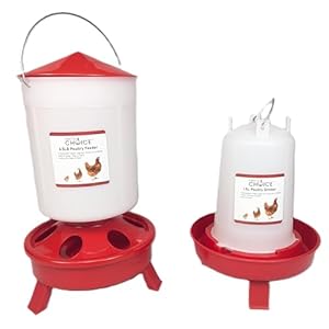 Hen’s Choice™ Chick Feeder and Waterer Set, 6.5 lb Feeder, 1.5 L Waterer