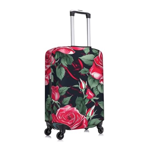 Rose Flower Floral Luggage Covers For Suitcase Approved,Suitcase Cover Protector Fit 18-32 InchLuggage3