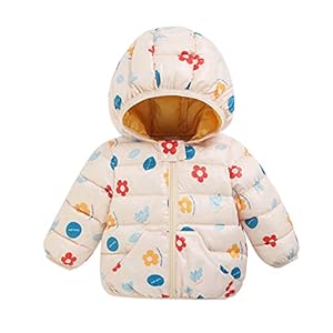 ASDFK Peuter Baby Meisjes Jongens Winter Cartoon Winddichte Jas Hooded Warm Bovenkleding Jas Baby Meisje Jongens Rits…