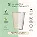 Living Balance Certified Compostable Coffee Cups with Lids 12 oz – 100 Pack with Stirrers & Integrated Sleeves|Sturdy Double-Wall, Leak Proof, BPA-Free & CPLA Certified|To-Go cup for Hot & Cold Drinks