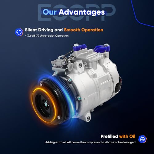 Image of ECCPP AC Compressor 2011-2018 Fit for BMW X5 X6 640i M2 M4 435i 3.0L | 2012-2015 Fit for BMW 335i 3.0L Fast Cooling A /C Compressor with Clutch