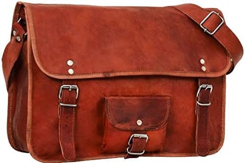 Gusti Shoulder bag Leather-Alex 11" College Bag Leather Bag Vintage Brown Leather