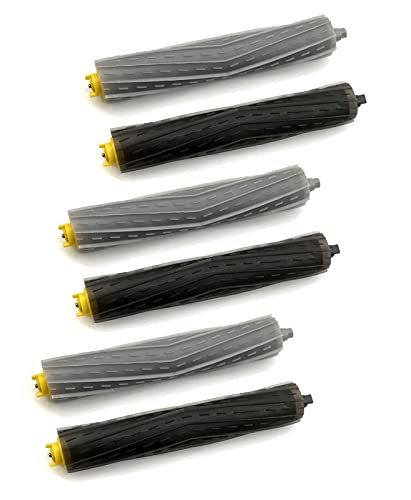 3 Sets Multi-Surface Rubber Brush Roller Replacement Parts Compatible With Irobot Roomba 800 900 Series 801 805 850 860 870 877 880 890 891 895 960 961 980 981 985 Robot Vacuum Cleaner #TOP25