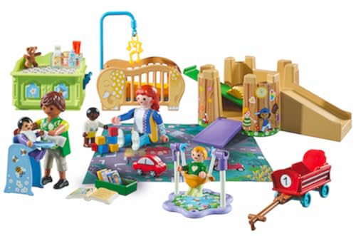 PLAYMOBIL MyLife Promo Pack 71649 Krabbelgruppe, inklusive fünf Figuren, Spielturm, Rutsche und vielen niedlichen Accessoires… – Ansicht 6