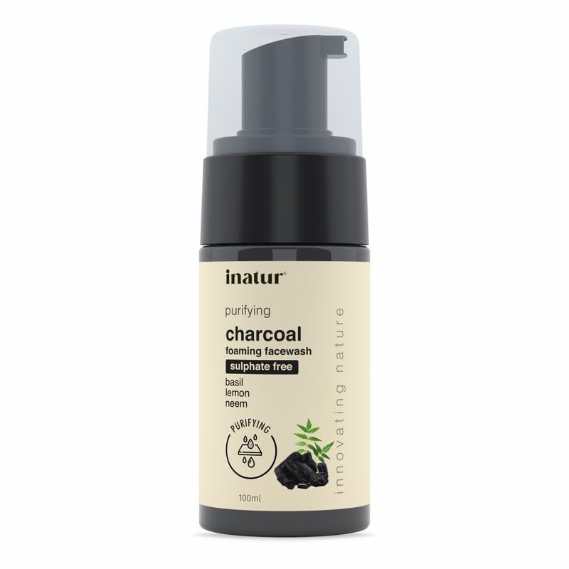Inatur Charcoal Facial Foam 100ml