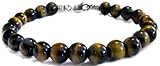 Designer Ellis Tiger Eye Bead Bracelet