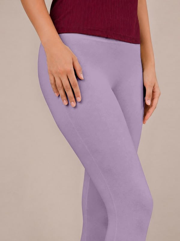 Image of TRENDMALLS Women's Microfiber Elastane Stretch Soft Churidar Length Leggings with Ultrasoft Waistband