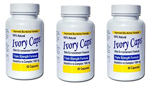 (3 Pack) Ivory Caps **SUPER VALUE**- Maximum Potency Glutathione 1500 