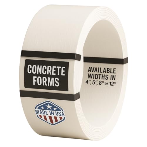 Plastic Flex Forms for Concrete Flatwork & Curbs Small Set (Four 4" x 8' Pieces, 4" x 32' Total) from Walttools