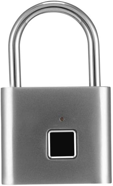 Portable Mini Keyless Smart Security Lock Fingerprint Padlock Gym Cabinet Box Bag Suitcase Luggage Code Password Travel Lock (Color : E) (E)