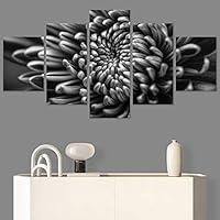 SIGNWIN 5 Panel Canvas Wall Art Botanical Chic Closeup Expressive Multicolor Photography for Home Decorations Ready to Hang - 60