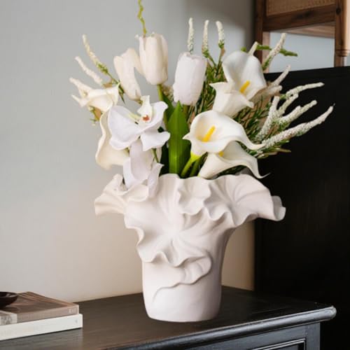 Vase en céramique simple pour composition florale de maison et décoration de table perfk - 3